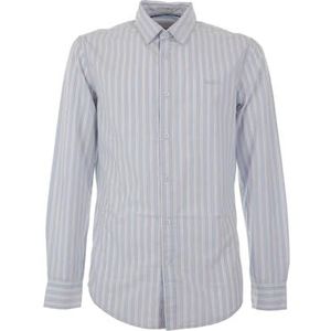 Pepe Jeans - PM308561 Overhemd - Blauw - Biologisch Katoen - Lange Mouwen