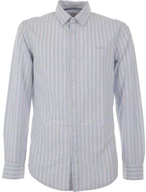 Pepe Jeans - PM308561 Overhemd - Blauw - Biologisch Katoen - Lange Mouwen