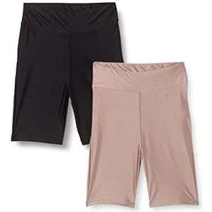 Urban Classics Herenshorts, Zwart+duskrose, XS