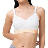 Triumph dames Triaction Hybrid Lite P Ex Sportbeha met racerback, Kleur: wit, 75D