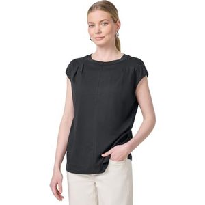 Street One Studio Dames jerseyshirt met plooien, Bristol Grey, 38