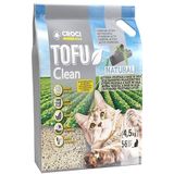 Croci Tofu Clean Kattenbakvulling, 10 l, actieve kool, klonterend, geurremmend, met actieve kool, biologisch afbreekbaar, 100% plantaardig, langdurig zand