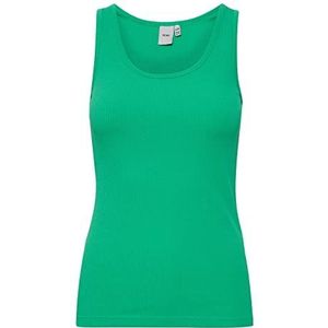 ICHI IHSUPER TO2 Jersey Top dames shirt tanktop met ronde hals van katoen met stretch-aandeel, Holly Green (165932), XS