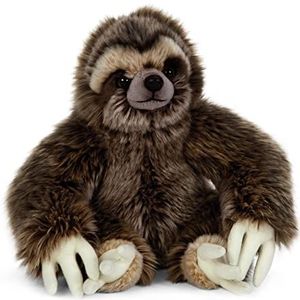 Pluche Luiaard Bruin Knuffel 30 cm - Bosdieren Knuffeldieren - Speelgoed Voor Kind
