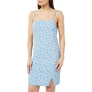 Noisy may Dames Nmclara Strap Short Dress S Jurk, Cerulean/Aop: bloem, M