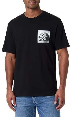 REPLAY Heren T-shirt met korte mouwen en ronde hals, Black 098 (zwart), M