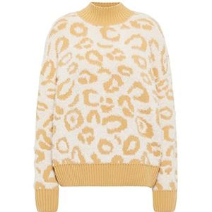 SIDONA Dames gebreide trui 11019366-SI01, wolwit lichtkamel, XS/S, Wolwit lichtkameel, XS/S