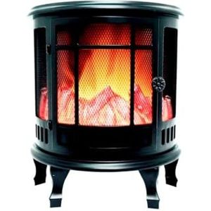Decoratieve open haard met vuureffect. Werkt op batterijen (niet inbegrepen). Ideaal om een beetje warmte toe te voegen aan uw kamer.