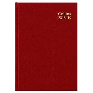 Collins 40M-Red A4 Midjaar 2018/19 Week Om Desk Dagboek te bekijken - Vorig Jaar