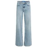 Karl Lagerfeld - Jeans - Blauw - Mid Rise Relaxed Denim - Relaxed Leg