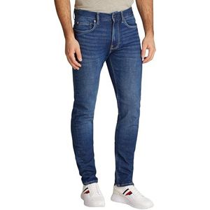 Tommy Hilfiger Heren Slim Bleecker PSTR Texas Indigo MW0MW37824 Slim, Denim, 28W/32L, Denim (Texas Indigo), 28W / 32L