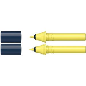 Schneider 040 Paint-It Twinmarker cartridges (Round Tip - rond, kleurintensieve inkt op waterbasis, voor gebruik op papier, 95% gerecyclede kunststof) geel 063