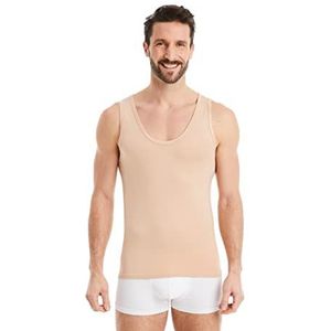 FINN Zakelijk onderhemd voor heren, mouwloze tanktop - ondershirt voor mannen van originele Lenzing® modal-stof - het perfecte okselshirt onder hemd en pak, huidskleur, 3XL