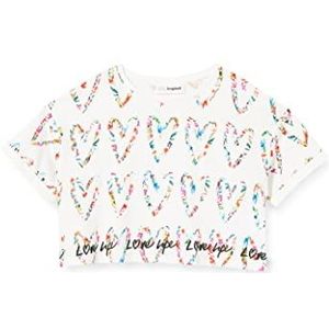 Desigual T-shirt voor meisjes Ts_Amore, wit, 7-8 Jaar