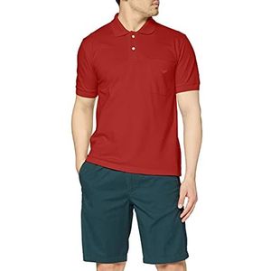 Trigema Poloshirt voor heren met borstzak, rood (kersen), XL