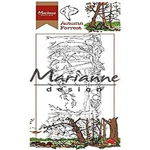 Marianne Design stempel, transparant, herfstbos, voor creatieve vrije tijd, van kunststof, 14,2 x 5,1 cm