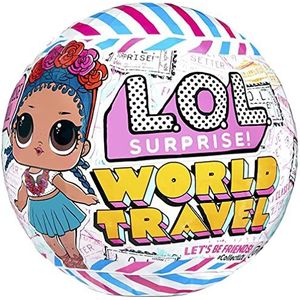 LOL Surprise World Travel Tots - Trendy pop met 8 verrassingen incl. een geheim bericht, fashion, accessoires en meer - Verzamelbaar, willekeurig assortiment - Voor kids van 4+ jaar.