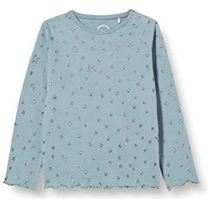 s.Oliver T-shirt met lange mouwen voor meisjes en meisjes, Blauw Groen, 86