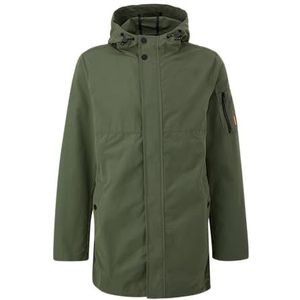 Tussenparka - Effen - Capuchon met Trekkoord - Licht Gevoerd - Normale Pasvorm