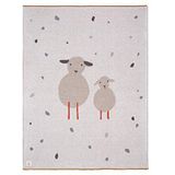 LÄSSIG Baby kruipdeken, gebreide deken, speeldeken, knuffeldeken, knuffeldeken GOTS gecertificeerd zacht/babydeken 75 x 100 cm Sheep