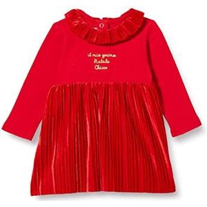 Chicco Jurk met lange mouwen, casual, rood, normaal babymeisje