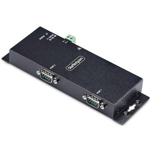 StarTech.com 2-Port Serieel naar Ethernet Adapter, IP Serial Device Server voor Remote RS232, Muur/DIN Rail, LAN naar DB9