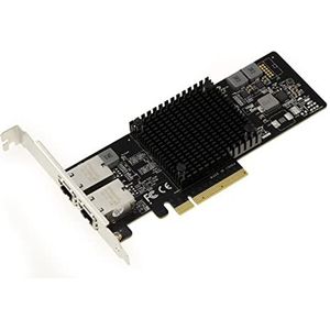 KALEA-INFORMATIQUE PCIe LAN ethernet 10G 5G 2.5G 1G netwerkcontroller kaart met 2 RJ45 poorten. Intel X550AT2 chipset