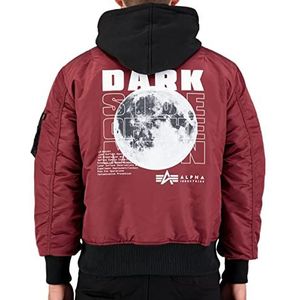 Alpha Industries MA-1 VF Kap Donkere Zijde Bommenwerperjas voor Mannen Burgundy