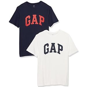 GAP Heren T-shirt, blauw/wit, XS