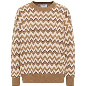 aleva Gebreide damestrui 15525117-AL04, bruin meerkleurig, XL/XXL, Bruin meerkleurig., XL/XXL