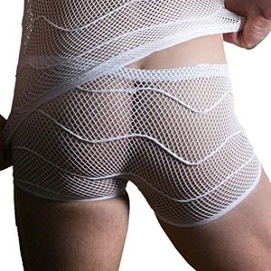 Look Me - Heren Boxer Mesh, L - Kleur: wit, 1 stuk