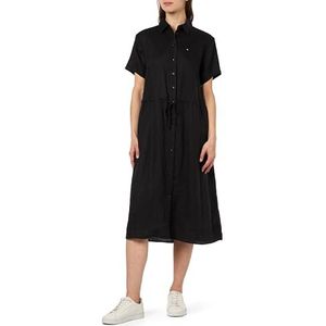 Tommy Hilfiger Hemdjurken voor dames, Zwart (zwart), 62