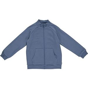 Müsli by Green Cotton Jongens Zip Jacket Cardigan Sweater, blauw, 110 cm