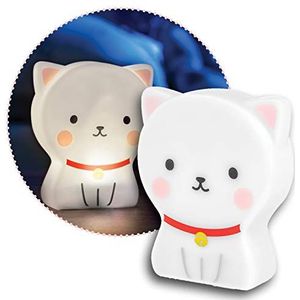 Reer lumilu Cute Friends Cat, schattig kattennachtlampje, leuk doopcadeau, verjaardagscadeau voor jongens en meisjes, 52320 wit