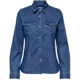 Onlsasia - Denim Overhemd - Lange Mouwen - Stretch Fit