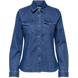 Onlsasia - Denim Overhemd - Lange Mouwen - Stretch Fit