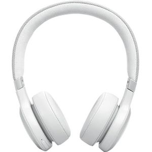 JBL Live 670NC Draadloze On-Ear-Koptelefoon met Noise Cancelling-technologie en een batterijlevensduur tot 65 uur, in wit