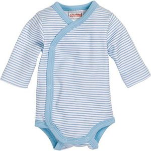 Playshoes Unisex kinderen wikkelbody baby peuter body, blauw ringel, 44