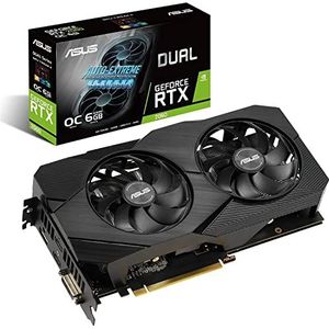 ASUS Dual EVO Gaming GeForce RTX 2060 OC Edition 6GB GDDR6 met de gloednieuwe NVIDIA Turing™ GPU-architectuur DUAL-RTX2060-O6G-EVO