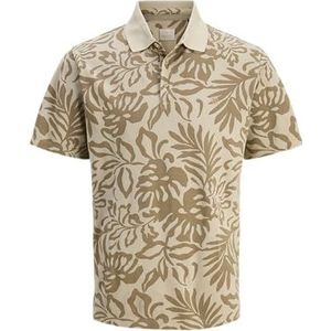 Jack & Jones Jprbluwilliam Ss Aop Polo, White Pepper, XS