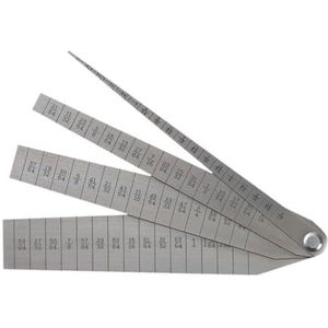 Starrett 267 Taper Gage, veer van gehard staal, 1/40,6 cm tot 1-1/40,6 cm bereik