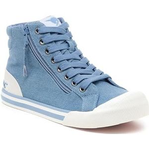Rocket Dog Jazzin Hi Pluche Foam Comfort Hi-Top Sneaker, Blauw, 36 EU