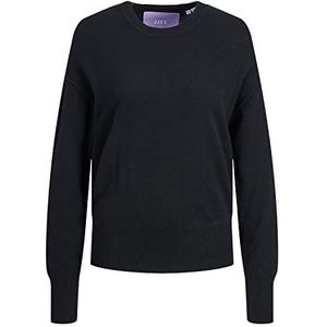 JACK & JONES Dames Jjxx Jxtamy Ls Cashmere Crew Neck Knit Noos Pullover, zwart, M
