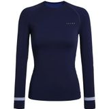 FALKE Dames Top van onderlaag Warm Round Neck W L/s Sh functioneel materiaal sneldrogend 1 stuk, Blauw Space Blue 6116 Trend, XS