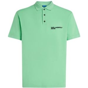 Karl Lagerfeld Jeans, Heren, Regular Pique Polo, Regular Fit, Veelkleurig, S