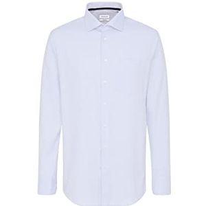 Seidensticker Heren Comfort Fit Shirt met lange mouwen, blauw, 48