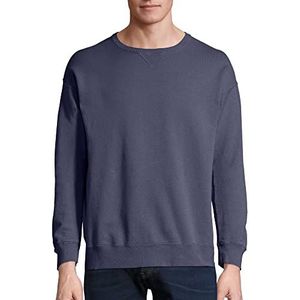 Hanes Heren Comfortwash kledingstuk geverfd fleece sweatshirt, Anker Slate, S
