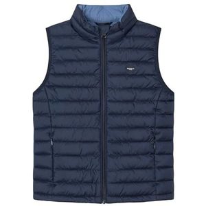 Hackett London Essentiële gilet voor jongens, Blauw (zwart), 7 jaar