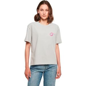 Miss Tee Dames T-shirt Everything Is Nice Tee, casual T-shirt met rugprint, regular fit, bedrukt T-shirt, katoen, Lichtopbrengst, S