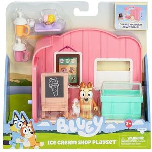 Giochi Preziosi Bluey Mini-speelset met bingo, beweegbaar figuur, 6 cm, rijk aan veel accessoires en stickers, voor kinderen vanaf 3 jaar